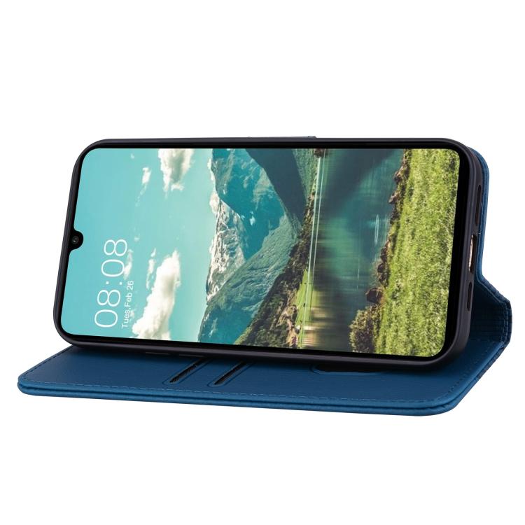 For Samsung Galaxy A57 5G Diamond Buckle Leather Phone Case with Lanyard