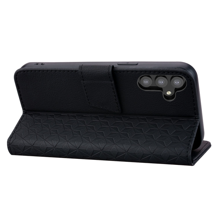 For Samsung Galaxy S24 FE 5G Diamond Buckle Leather Phone Case with Lanyard