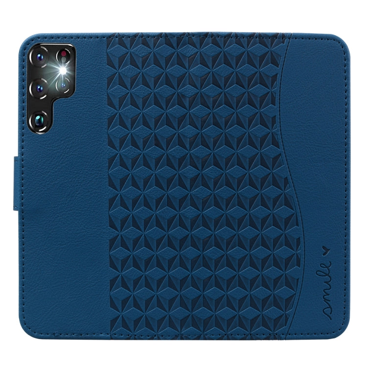 For Samsung Galaxy S24 Ultra 5G Diamond Buckle Leather Phone Case with Lanyard