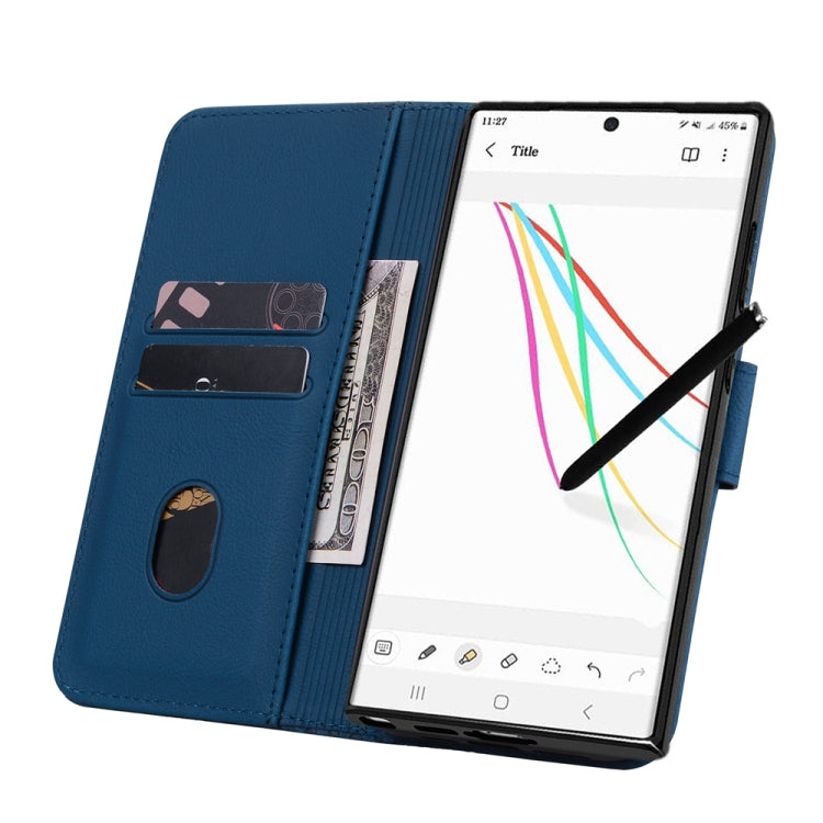 For Samsung Galaxy S24 Ultra 5G Diamond Buckle Leather Phone Case with Lanyard