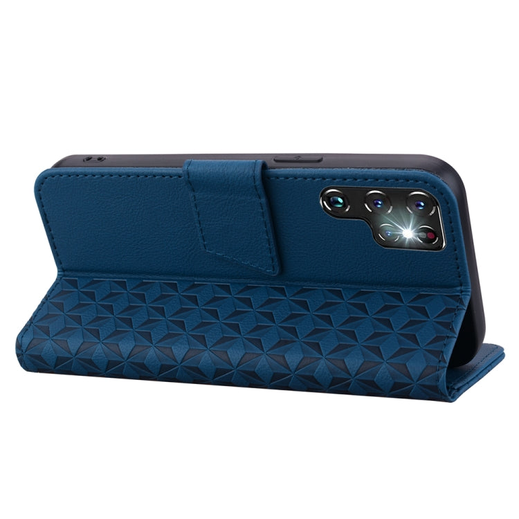 For Samsung Galaxy S24 Ultra 5G Diamond Buckle Leather Phone Case with Lanyard