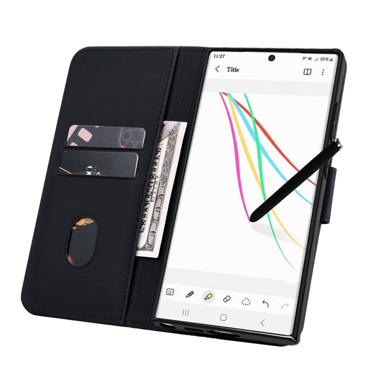 For Samsung Galaxy S24 Ultra 5G Diamond Buckle Leather Phone Case with Lanyard