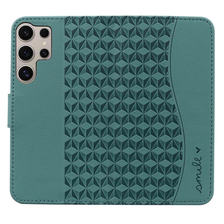 For Samsung Galaxy S25 Ultra 5G Diamond Buckle Leather Phone Case with Lanyard