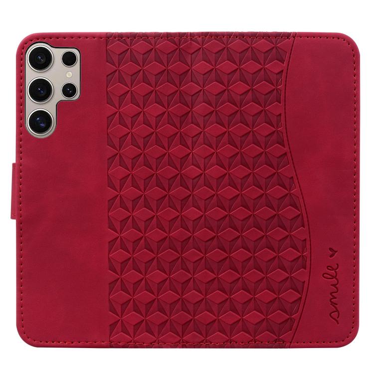 For Samsung Galaxy S25 Ultra 5G Diamond Buckle Leather Phone Case with Lanyard