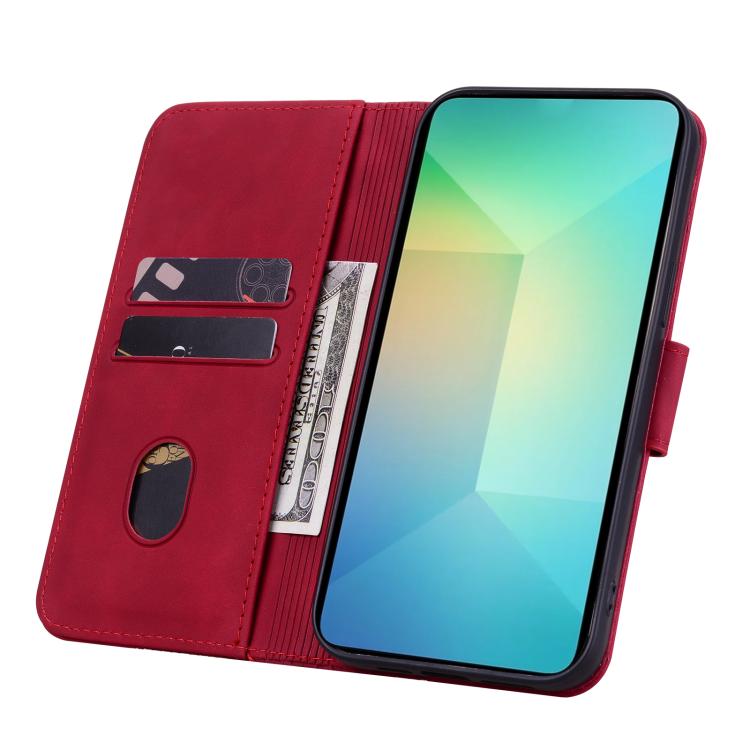 For Samsung Galaxy S25 Edge 5G Diamond Buckle Leather Phone Case with Lanyard