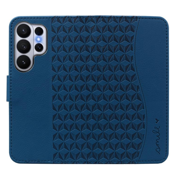 For Samsung Galaxy S26 Ultra 5G Diamond Buckle Leather Phone Case with Lanyard