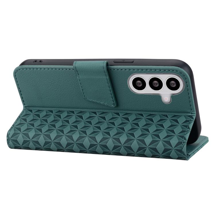 For Samsung Galaxy S26+ 5G Diamond Buckle Leather Phone Case with Lanyard