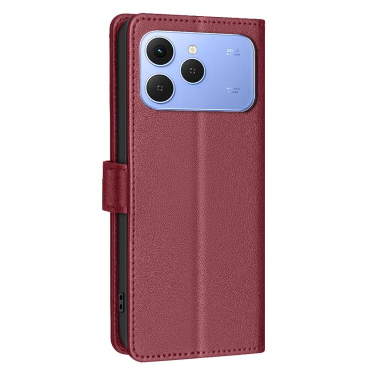 For Tecno Spark 40 4G Litchi Texture RFID Anti-theft Leather Phone Case