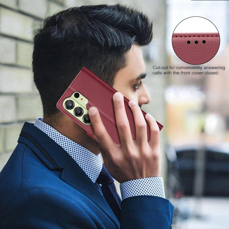 For Tecno Camon 50 4G Litchi Texture RFID Anti-theft Leather Phone Case