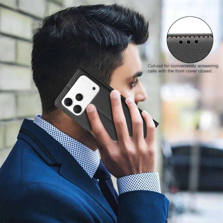 For Tecno Spark 50 4G Litchi Texture RFID Anti-theft Leather Phone Case