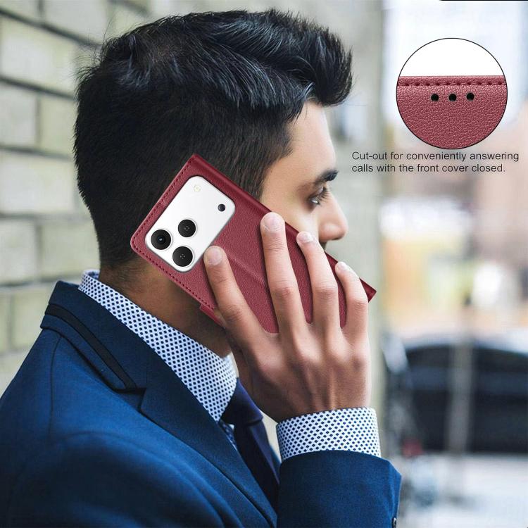 For Tecno Spark 50 4G Litchi Texture RFID Anti-theft Leather Phone Case