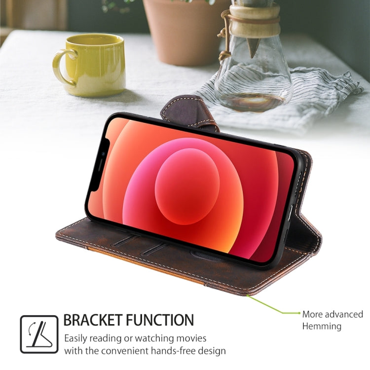 For iPhone 16 Skin Feel Magnetic Buckle Leather Phone Case