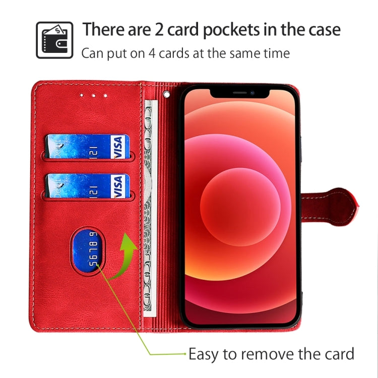 For iPhone 16 Pro Skin Feel Magnetic Buckle Leather Phone Case