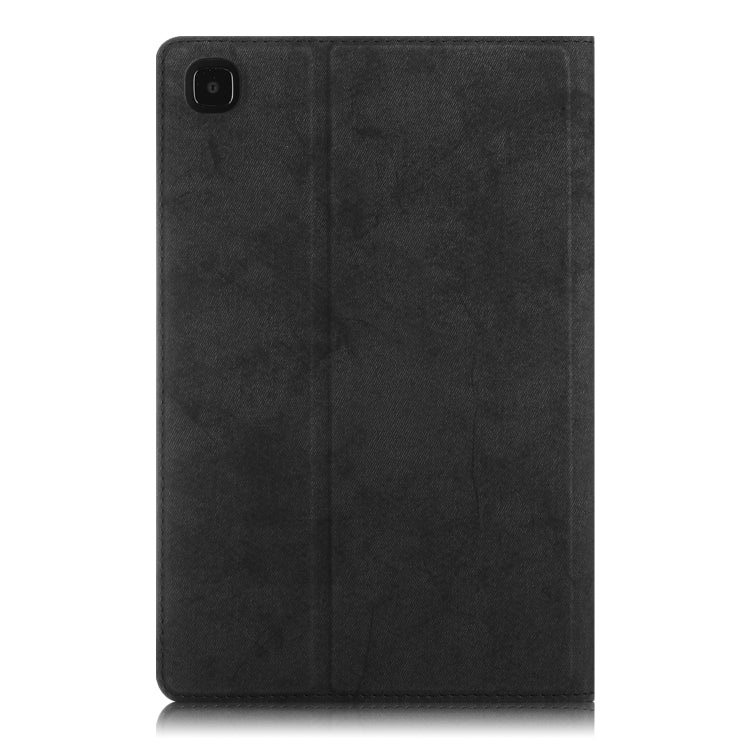 For Samsung Galaxy Tab A7 2020 T500 / T505 Marble Cloth Texture TPU Horizontal Flip Leather Case with Holder