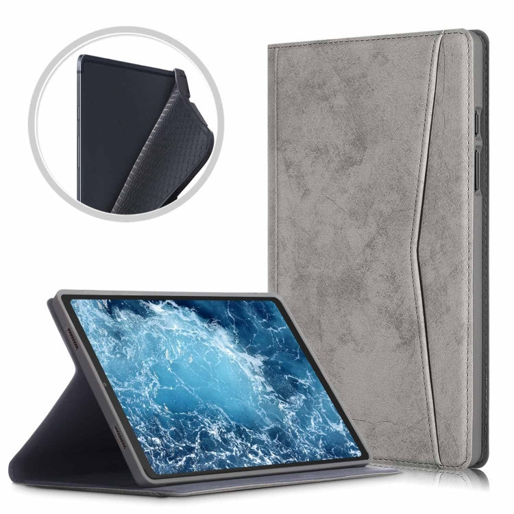 For Samsung Galaxy Tab A7 2020 T500 / T505 Marble Cloth Texture TPU Horizontal Flip Leather Case with Holder