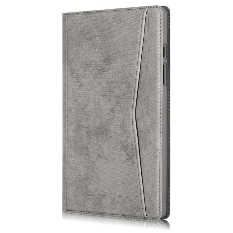 For Samsung Galaxy Tab A7 2020 T500 / T505 Marble Cloth Texture TPU Horizontal Flip Leather Case with Holder