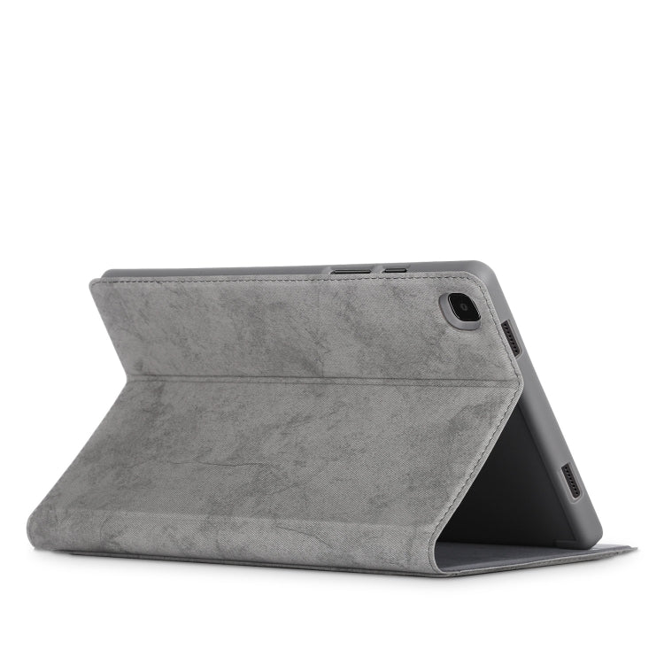 For Samsung Galaxy Tab A7 2020 T500 / T505 Marble Cloth Texture TPU Horizontal Flip Leather Case with Holder