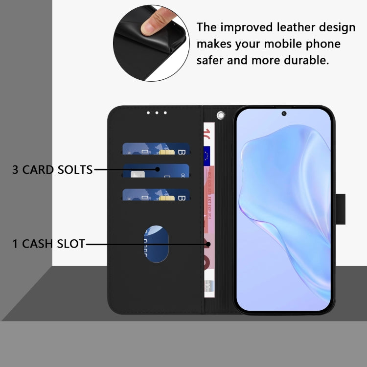 For Samsung Galaxy A53 5G Skin Feel Solid Color Leather Phone Case with Lanyard