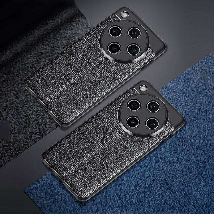 For OPPO Find X8 Pro Litchi Texture Shockproof TPU Phone Case - Black