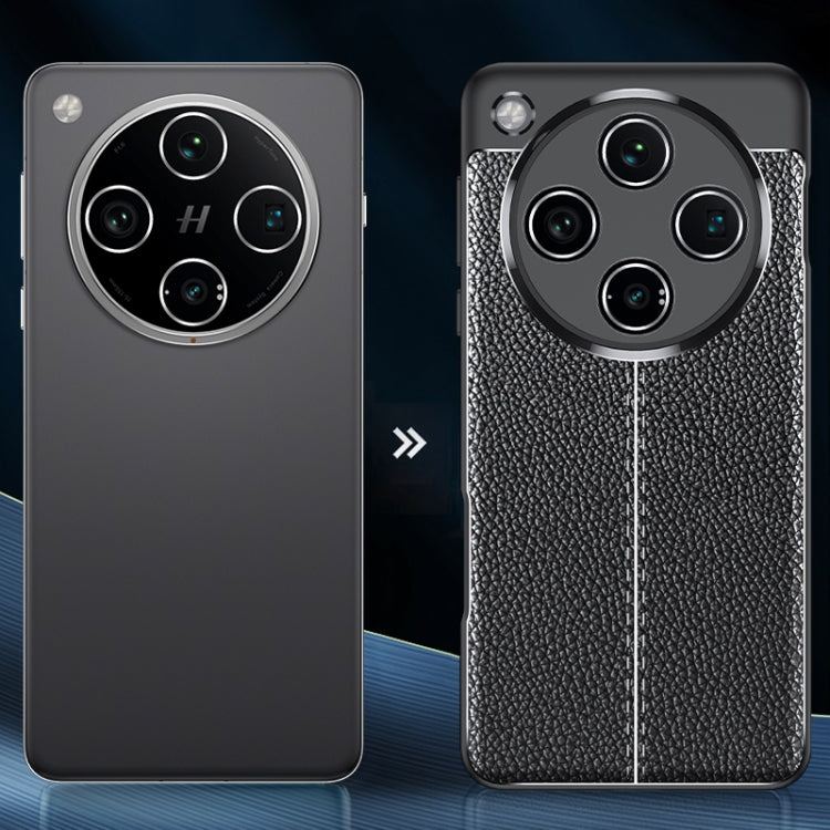 For OPPO Find X8 Pro Litchi Texture Shockproof TPU Phone Case - Black