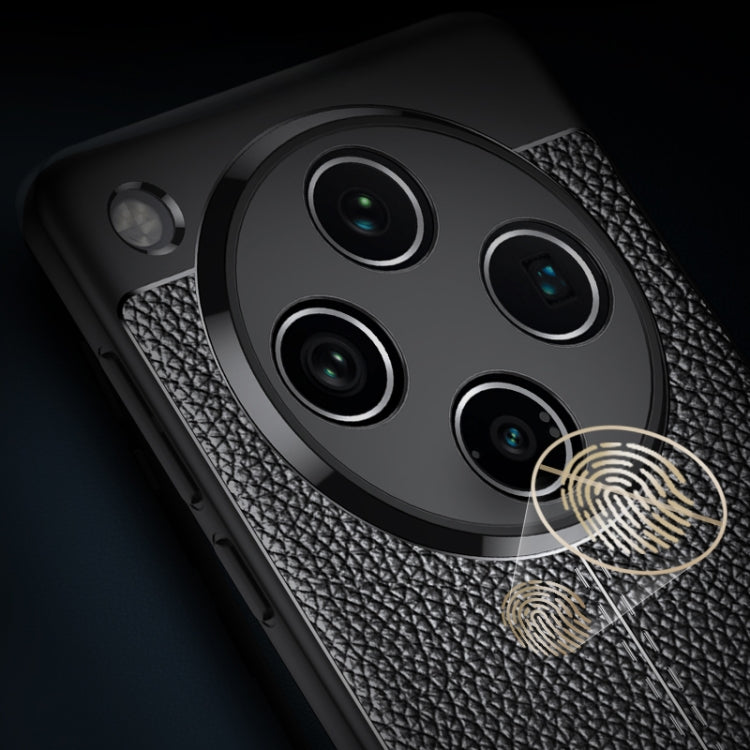 For OPPO Find X8 Pro Litchi Texture Shockproof TPU Phone Case - Black