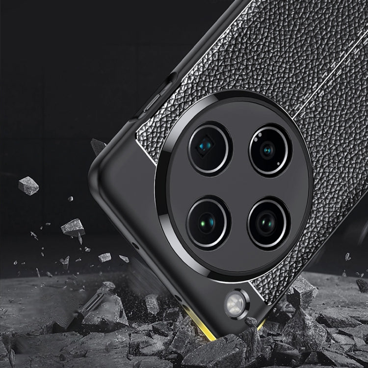 For OPPO Find X8 Pro Litchi Texture Shockproof TPU Phone Case - Black