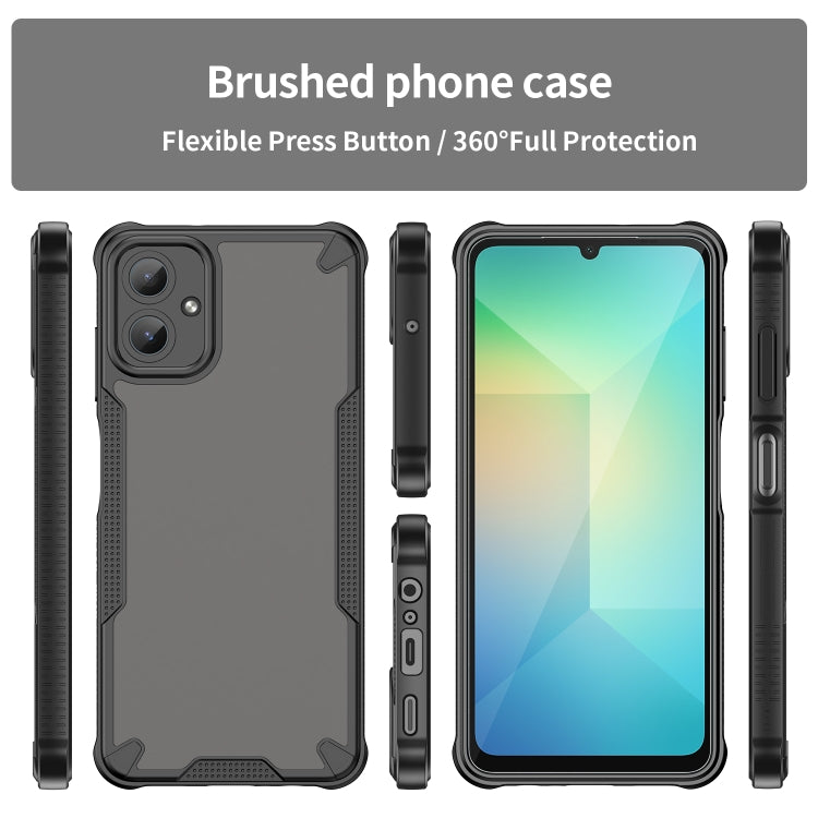 For Samsung Galaxy A06 4G Armor Glaze PC Hybrid TPU Phone Case