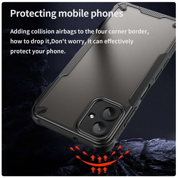 For Samsung Galaxy A06 4G Armor Glaze PC Hybrid TPU Phone Case