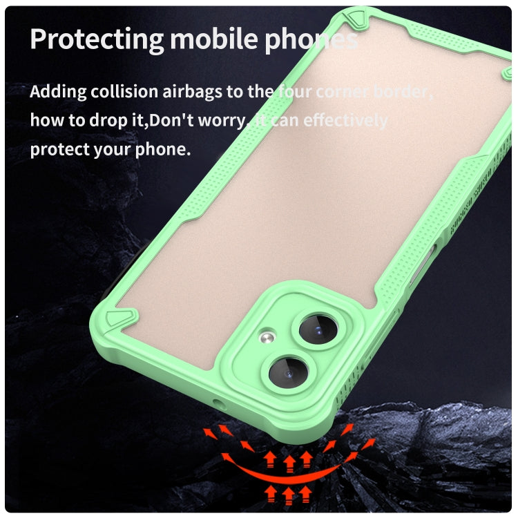 For Samsung Galaxy A06 4G Armor Glaze PC Hybrid TPU Phone Case