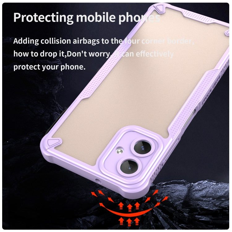 For Samsung Galaxy A06 4G Armor Glaze PC Hybrid TPU Phone Case