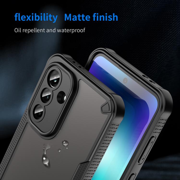 For Samsung Galaxy A37 5G Armor Glaze PC Hybrid TPU Phone Case