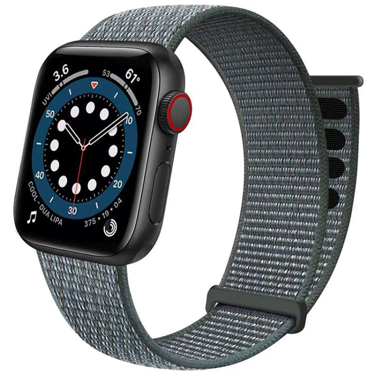 For Apple Watch 42mm / 41mm / 40mm / 38mm Dual Hook and Loop Fastener Nylon Watch Band