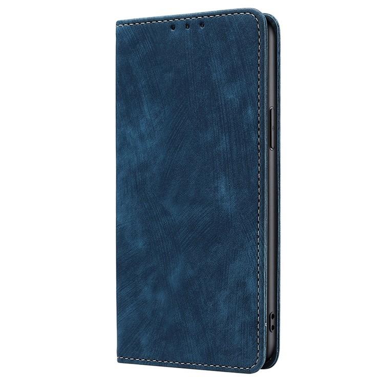 For iPhone 17 Pro RFID Anti-theft Brush Magnetic Leather Phone Case