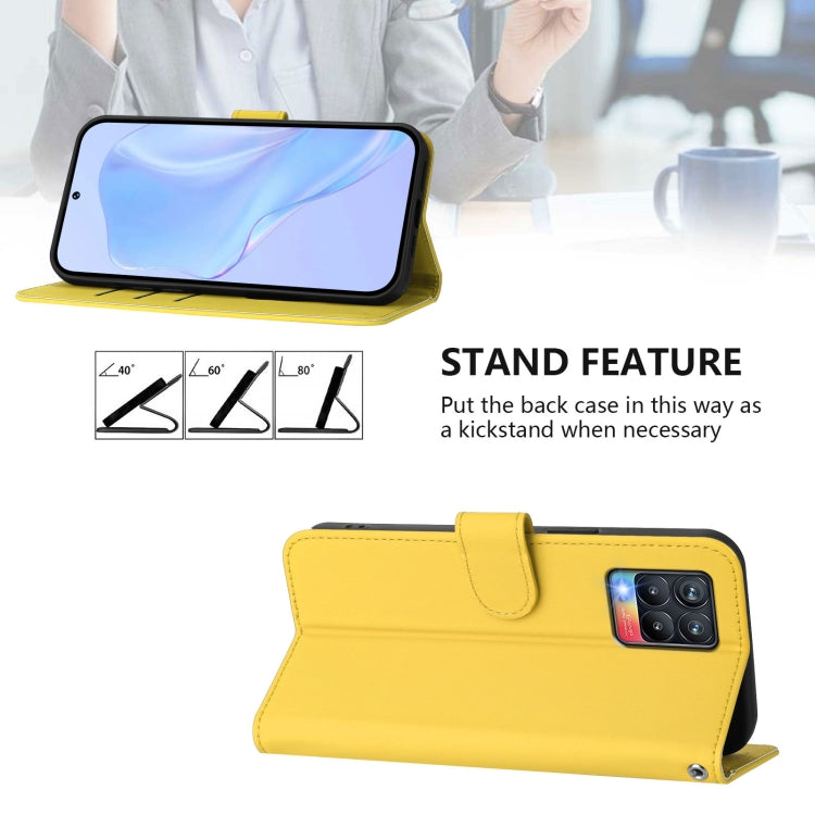 For Realme 8 4G / 8 Pro 4G Skin Feel Solid Color Leather Phone Case with Lanyard