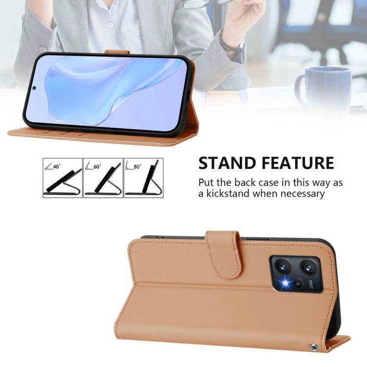 For Realme 9 Pro 5G Global Skin Feel Solid Color Leather Phone Case with Lanyard