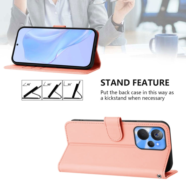 For Realme 10T 5G / 10s 5G Skin Feel Solid Color Leather Phone Case with Lanyard