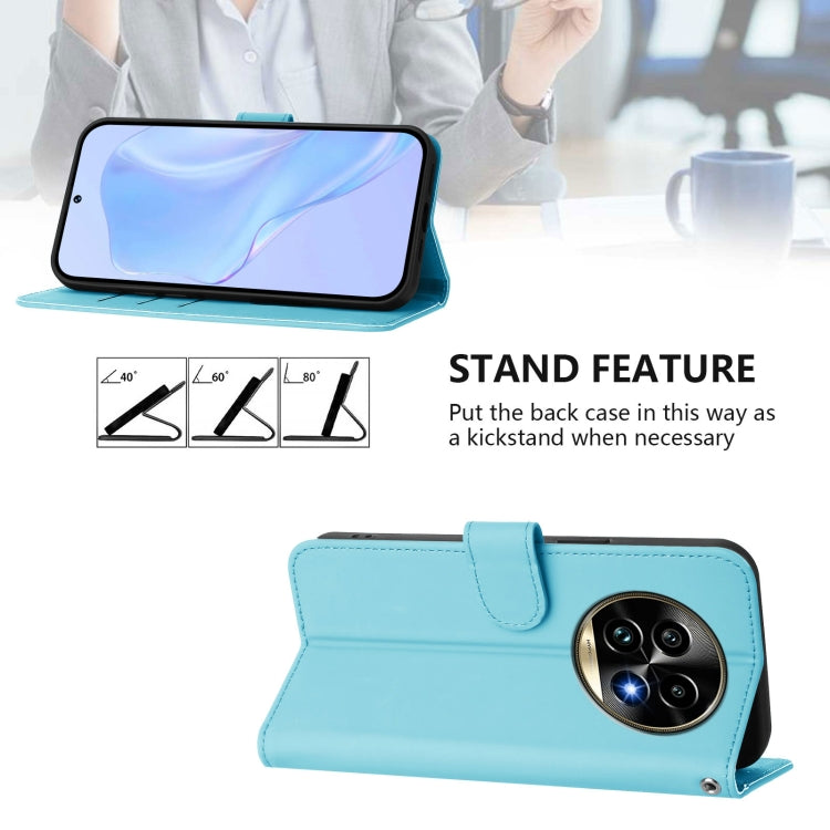 For Realme 13 Pro 5G / 13 Pro+ 5G Skin Feel Solid Color Leather Phone Case with Lanyard