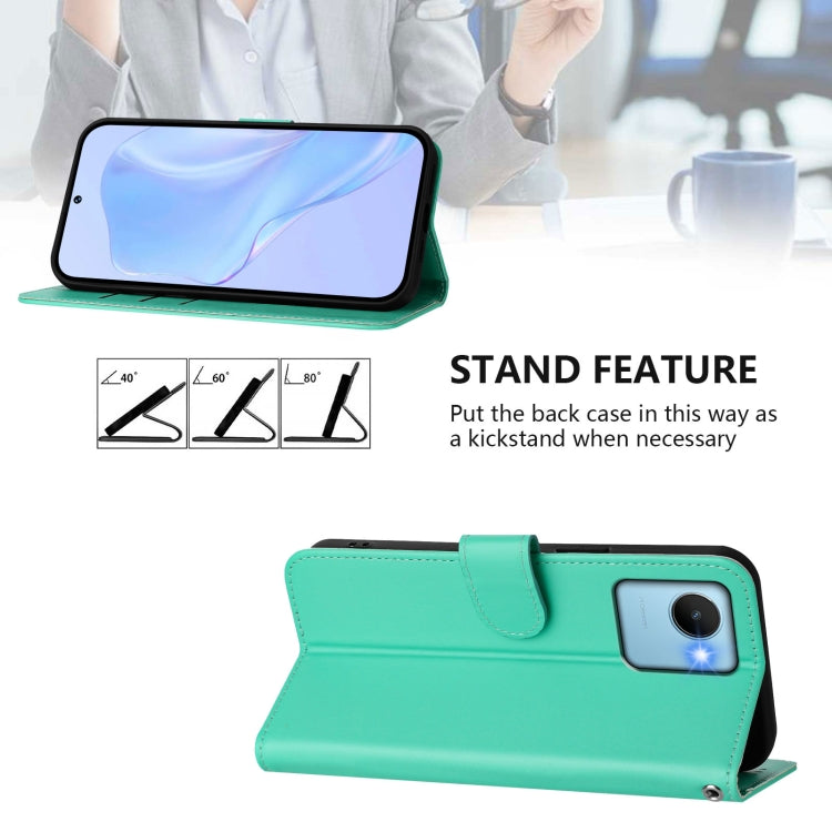 For Realme C30 4G / C30s Skin Feel Solid Color Leather Phone Case with Lanyard
