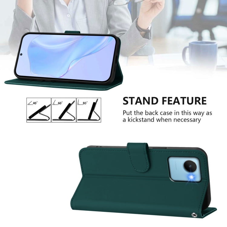 For Realme C30 4G / C30s Skin Feel Solid Color Leather Phone Case with Lanyard