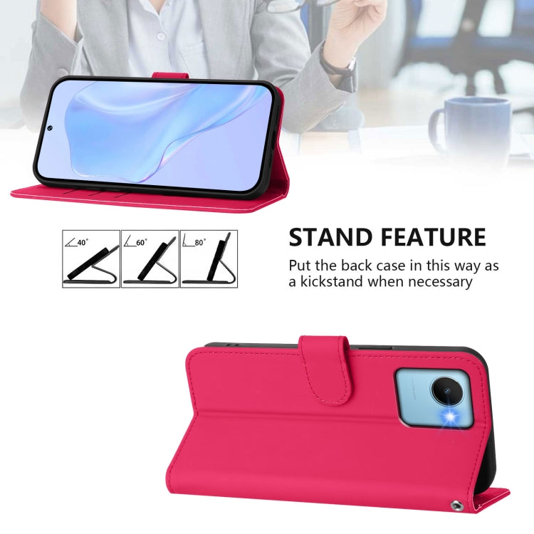 For Realme C30 4G / C30s Skin Feel Solid Color Leather Phone Case with Lanyard