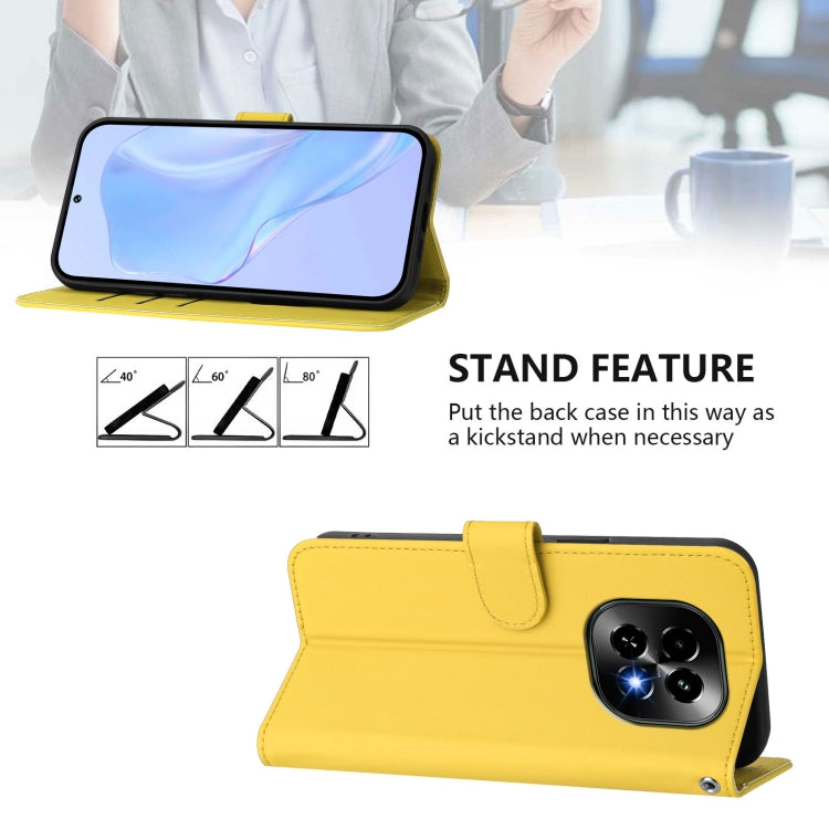For Realme C63 5G Global Skin Feel Solid Color Leather Phone Case with Lanyard