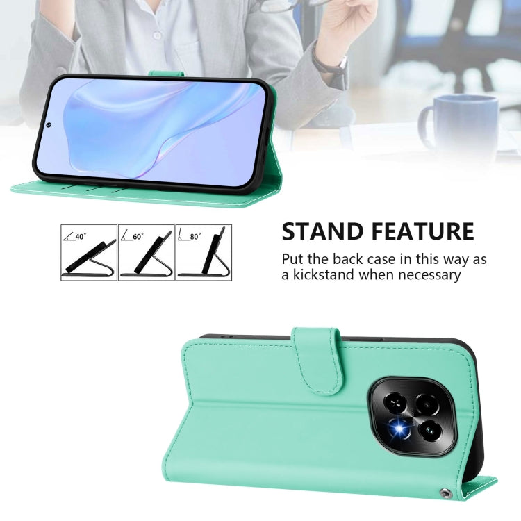 For Realme C63 5G Global Skin Feel Solid Color Leather Phone Case with Lanyard