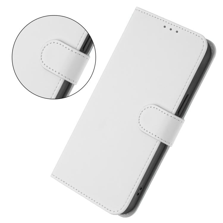 For Realme Narzo 80 Pro Skin Feel Solid Color Leather Phone Case with Lanyard