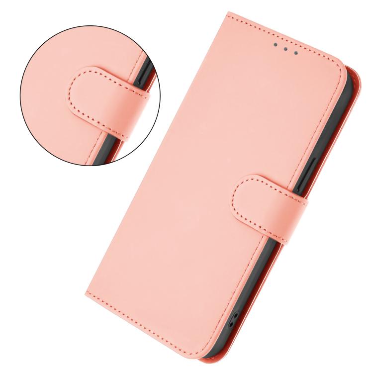 For Realme Note 80 4G Global Skin Feel Solid Color Leather Phone Case with Lanyard