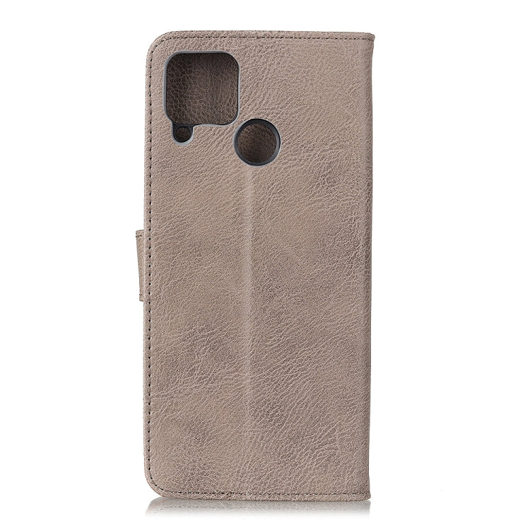 For OPPO Realme C15 KHAZNEH Cowhide Texture Horizontal Flip Leather Case with Holder & Card Slots & Wallet