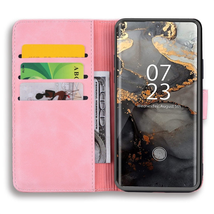 For Samsung Galaxy S24 Ultra 5G Mandala Embossed Dual-Fold Calf Leather Phone Case