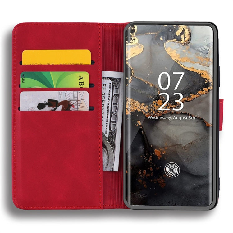 For Samsung Galaxy S24 Ultra 5G Mandala Embossed Dual-Fold Calf Leather Phone Case