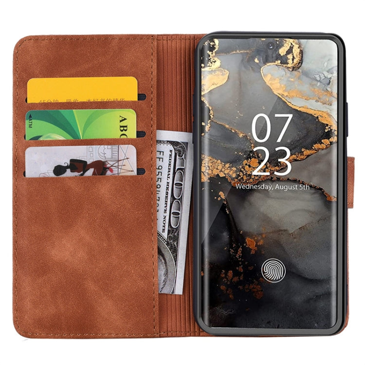 For Samsung Galaxy S23 Ultra 5G Mandala Embossed Dual-Fold Calf Leather Phone Case