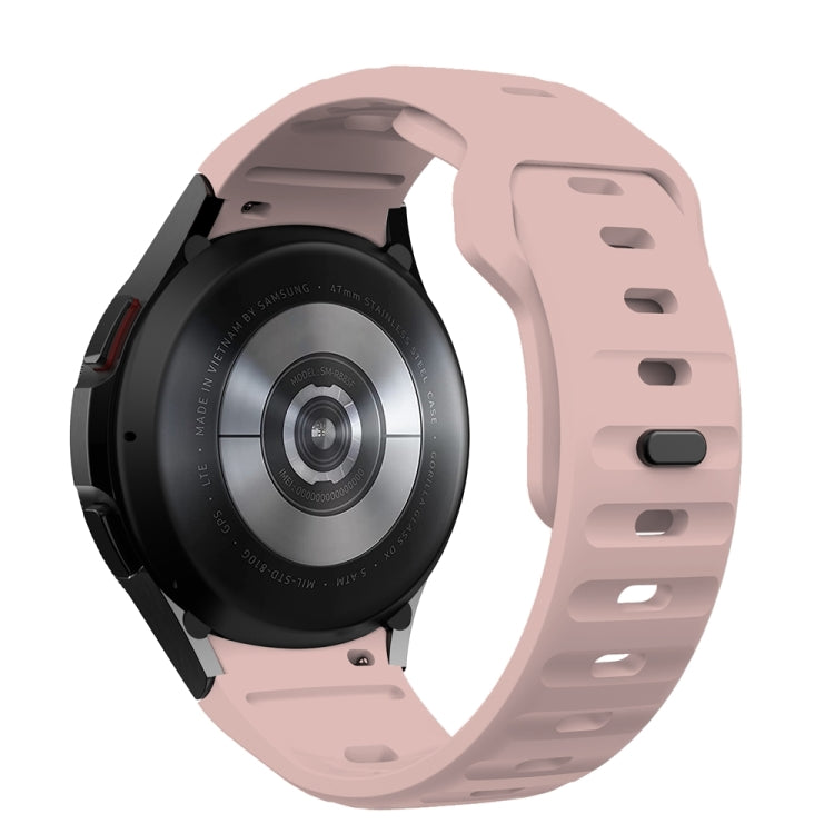 For Samsung Galaxy Watch 7 / 6 / 5 / 4 Wave Texture Reverse Buckle Silicone Watch Band