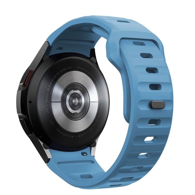 For Samsung Galaxy Watch 7 / 6 / 5 / 4 Wave Texture Reverse Buckle Silicone Watch Band